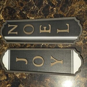 Ashland Black and White Joy and Noel Wall Accents